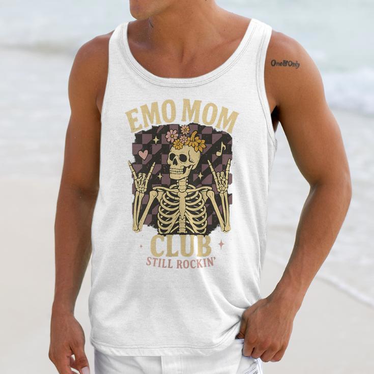 Emo Mom Club Still Rockin Skeleton Nostalgia Women Mother Unisex Tank Top