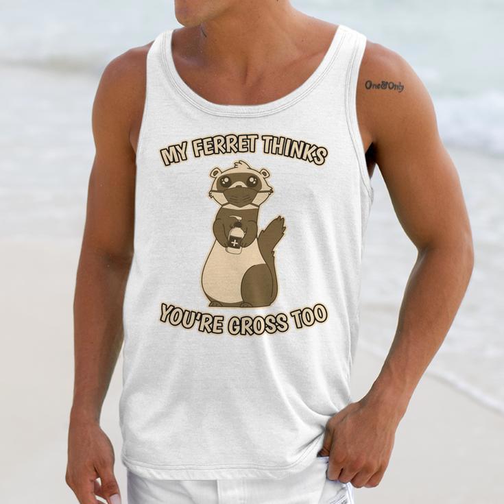 Ew People Ferret Saying Mask Introvert Ferrets Unisex Tank Top Ew People Ferret Saying Mask Introvert Ferrets Unisex Tank Top