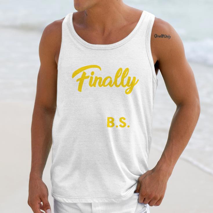 Finally Done With This BS Class Of 2025 College Graduation Premium Tri-Blend Unisex Tank Top