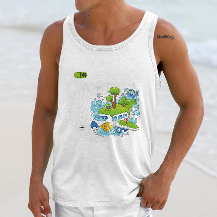 Frutiger Aero Y2K Fashion Trends Statement Piece Tech Orbite Premium Tri-Blend Unisex Tank Top