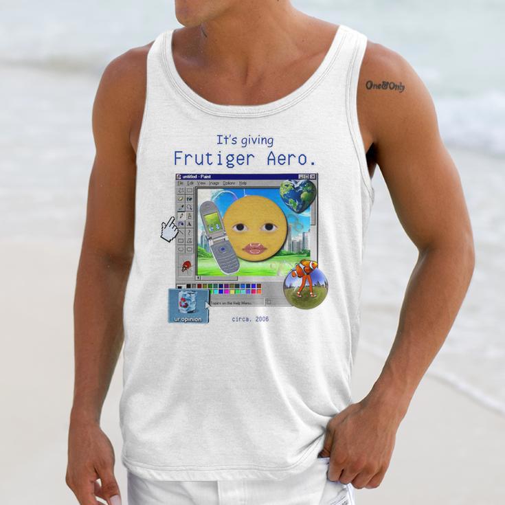 Frutiger Aero Y2K Meme Graphic 2000s Nostalgia Premium Unisex Tank Top Frutiger Aero Y2K Meme Graphic 2000s Nostalgia Premium Unisex Tank Top