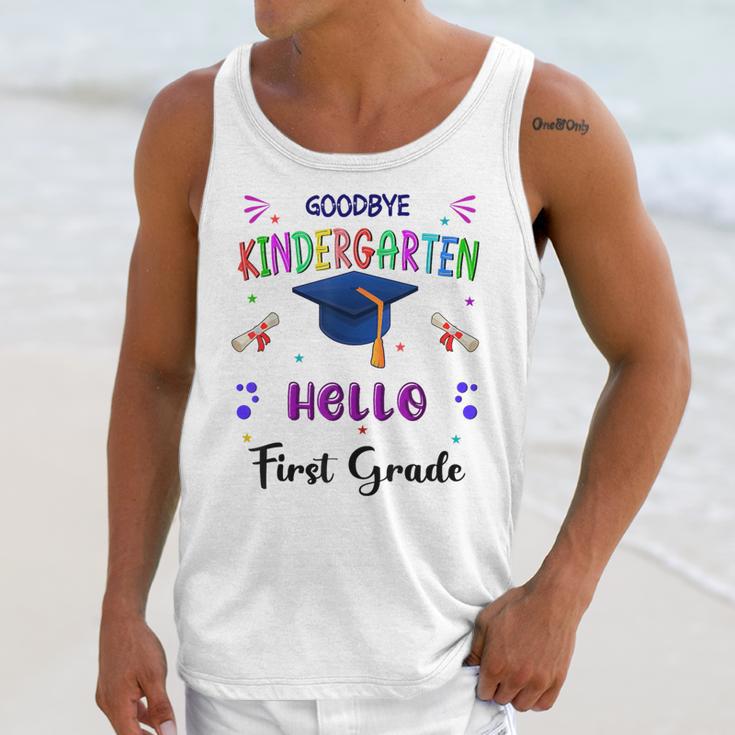 Goodbye Kindergarten Graduation Class 2025 1st Grade Kids Unisex Tank Top