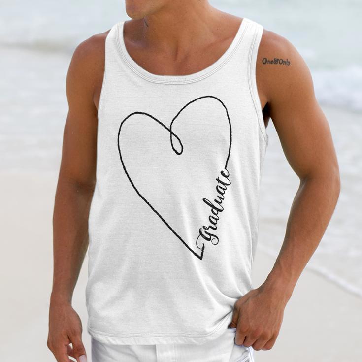 Graduate Heart Shirt Graduation Unisex Tank Top