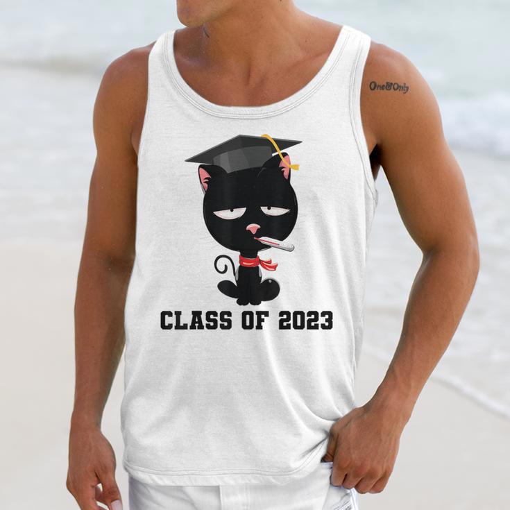 I Graduated Class Of2023 Cat Graduation Unisex Tank Top