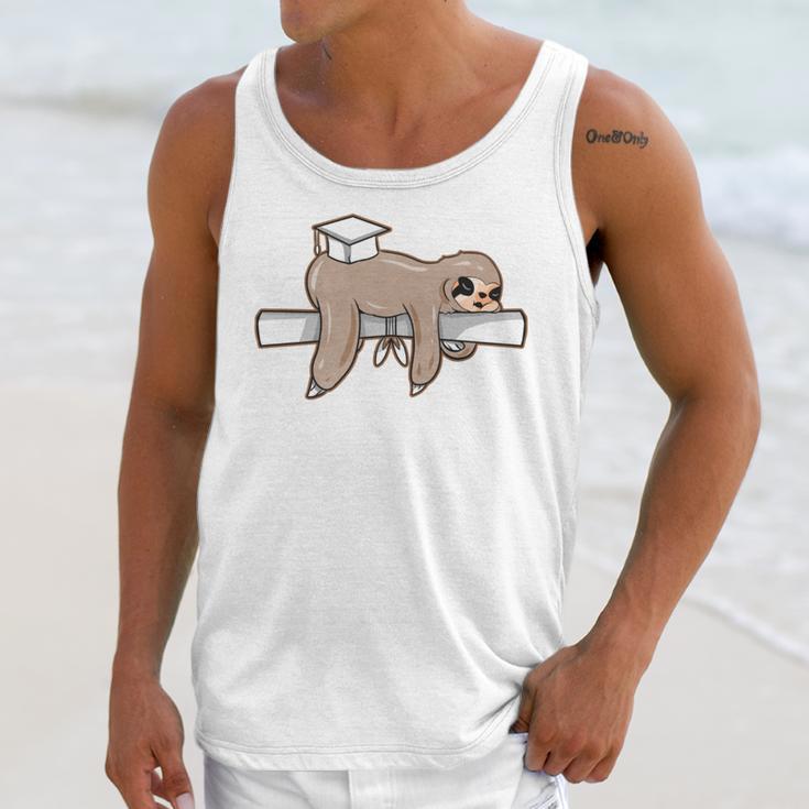 Graduation 2022 PhD Sloth Bachelor Master School Doctor Unisex Tank Top