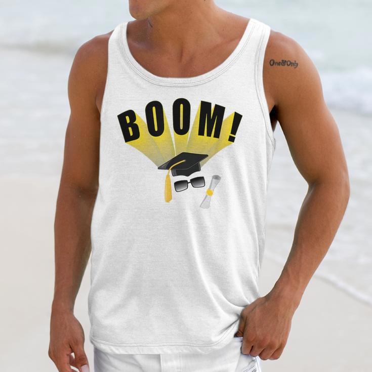 Graduation Cap And Diploma For Proud Graduation Unisex Tank Top