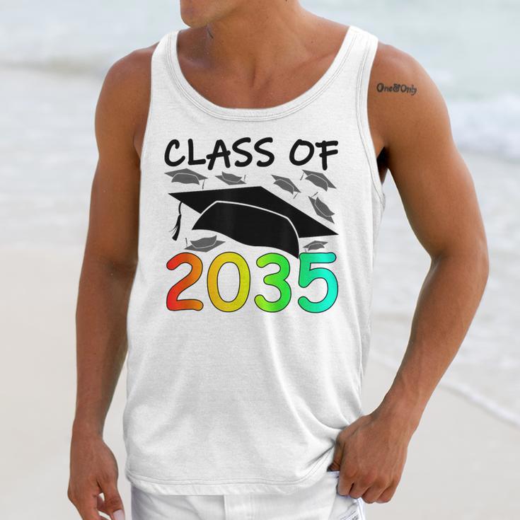 Graduation Class Of 2035 Hand Prints Space Pre-K -12th Grade Unisex Tank Top