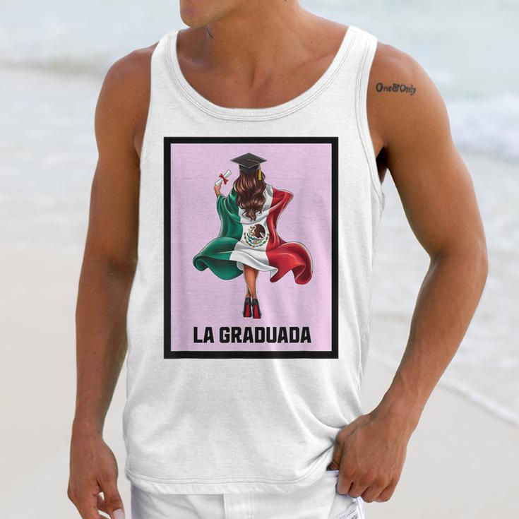 Graduation Latina Educated La Graduada Mexican Bingo Card Unisex Tank Top