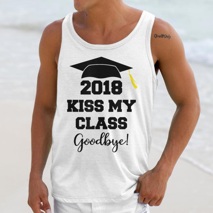 GraduationShirt Kiss My Class 2018 Goodbye Unisex Tank Top