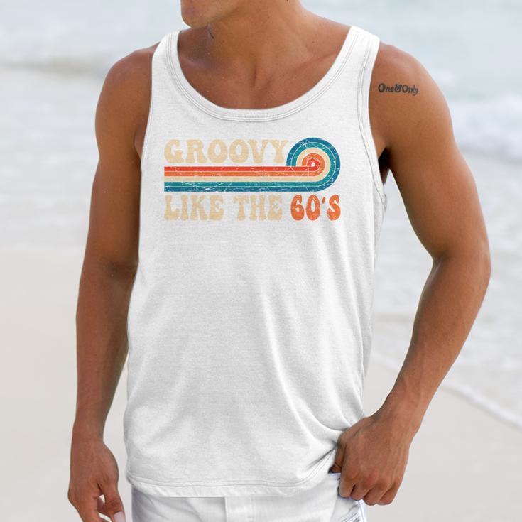 Groovy Like The 60s Aesthetic Nostalgia 1960's Retro Unisex Tank Top