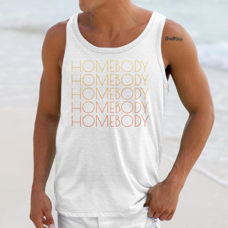 HOMEBODY For Men And Women Introverts Fun Graphic Unisex Tank Top