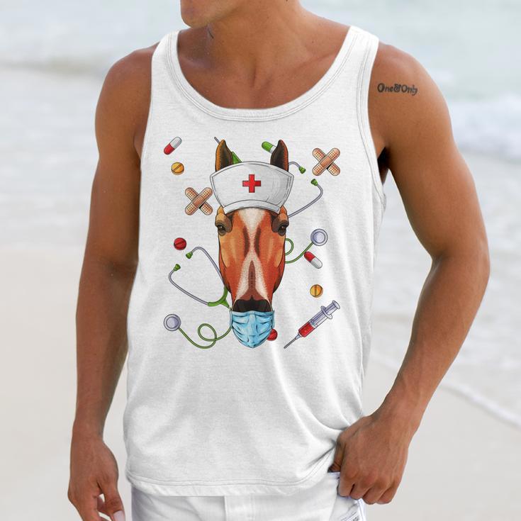 Horse Nurse RN ER Nursing School Graduation Unisex Tank Top