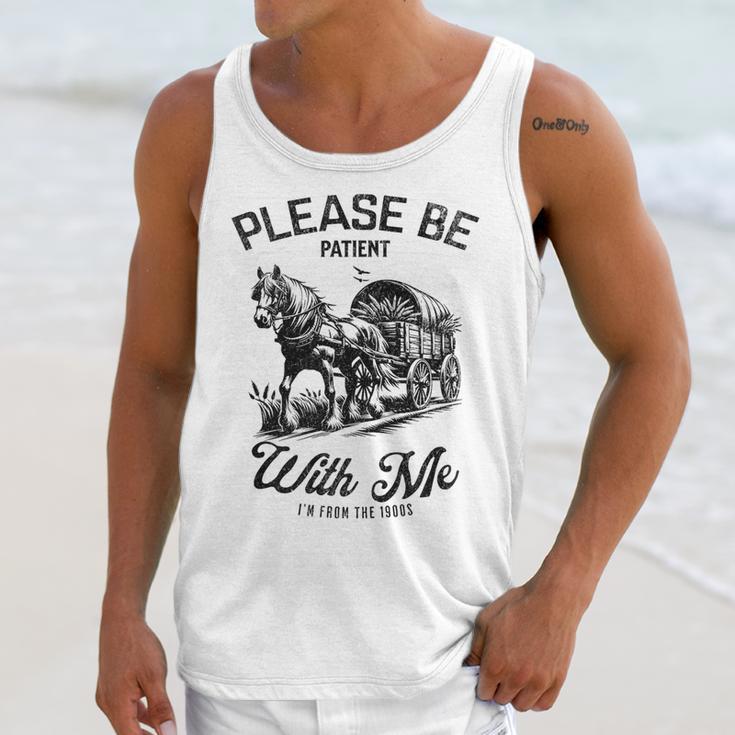 Horse Please Be Patient With Me I'm From The 1900s Premium Unisex Tank Top