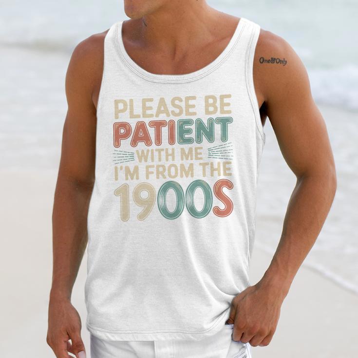 Humor Retro Please Be Patient With Me I'm From The 1900s Premium Unisex Tank Top