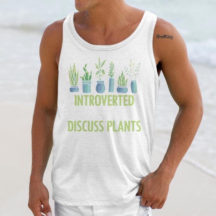 Introvert Farming Life Gardening For Geeky Plant Lover Unisex Tank Top