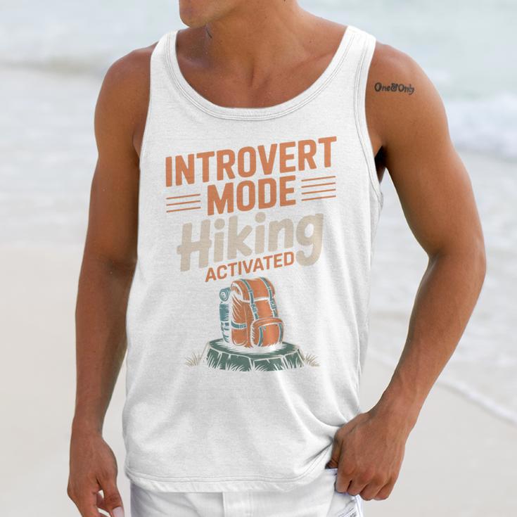Introvert Mode Hiking Activated Hiker Unisex Tank Top Introvert Mode Hiking Activated Hiker Unisex Tank Top