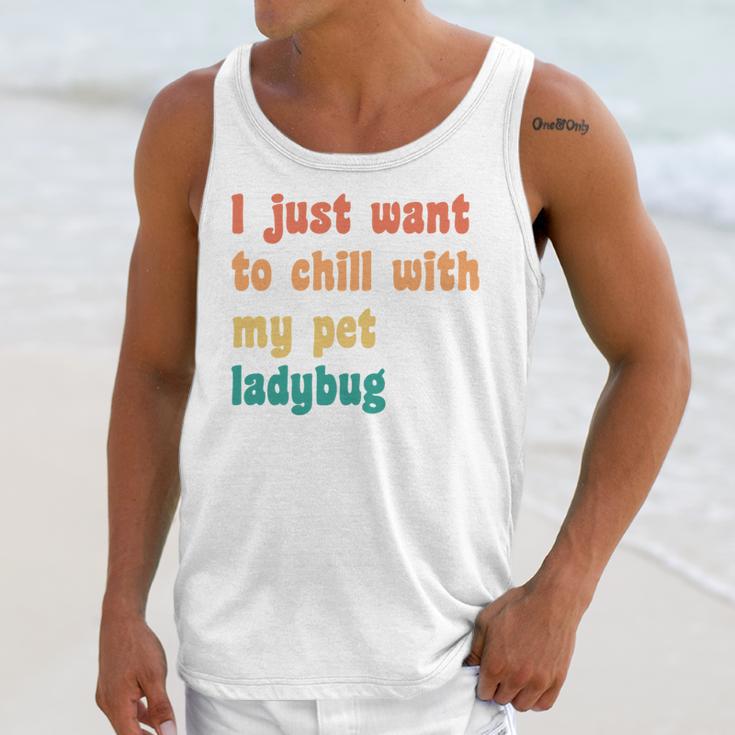 Introvert Pet Ladybug Mom Unisex Tank Top Introvert Pet Ladybug Mom Unisex Tank Top