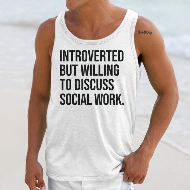 Introverted Caseworker Social Work Introvert Unisex Tank Top Introverted Caseworker Social Work Introvert Unisex Tank Top