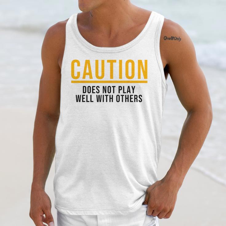 Introverted Does Not Play Well Competitive Athletic Unisex Tank Top Introverted Does Not Play Well Competitive Athletic Unisex Tank Top