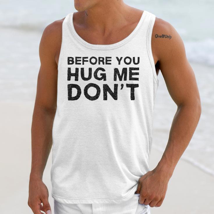 Introverted Joke Before You Hug Me Don't Introvert Sarcastic Unisex Tank Top Introverted Joke Before You Hug Me Don't Introvert Sarcastic Unisex Tank Top