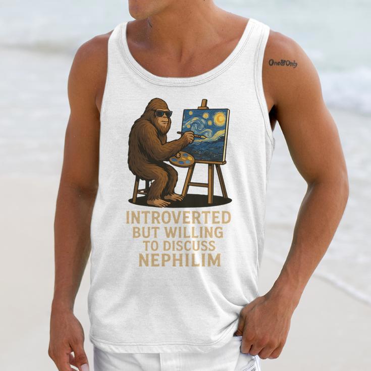 Introverted But Willing To Discuss Nephilim Unisex Tank Top Introverted But Willing To Discuss Nephilim Unisex Tank Top