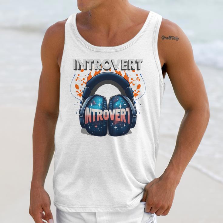 Introvert's Best Friend Noise-Canceling Headphones Unisex Tank Top