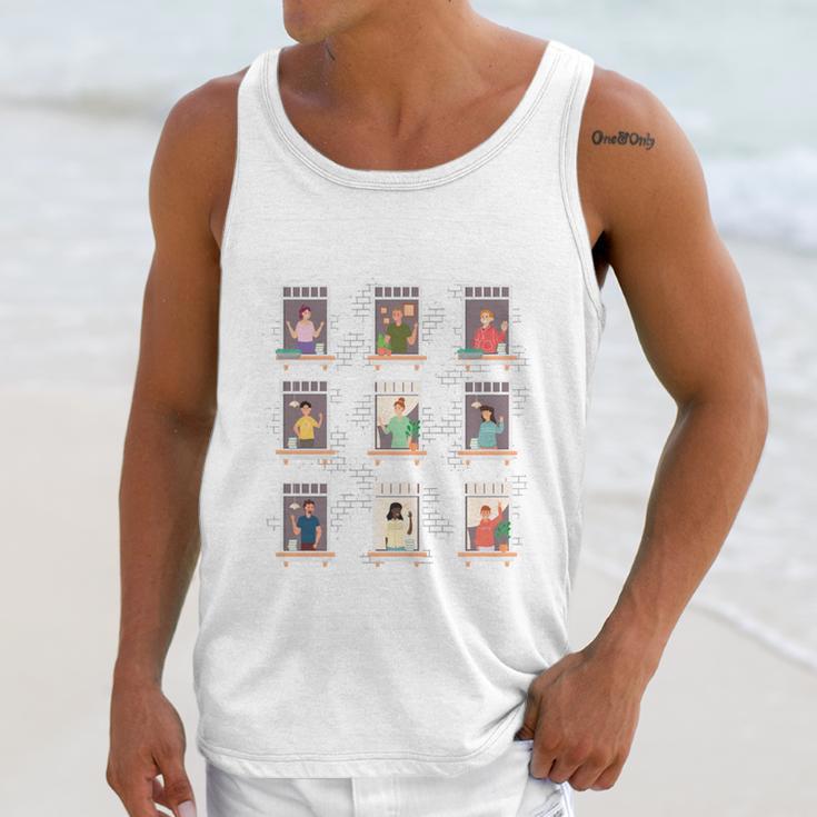 Introverts Unite Sarcastic Joke Humor Sarcasm Unisex Tank Top