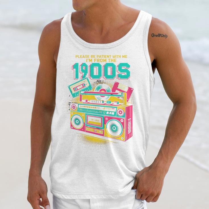 Joke 90s Please Be Patient With Me I'm From The 1900s Premium Tri-Blend Unisex Tank Top