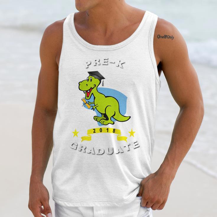 Kids Dinosaur Pre-K Graduation TShirt Kids Preschool Graduation Unisex Tank Top
