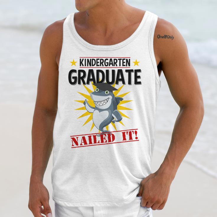 Kids Kindergarten Nailed It Shirt 2019 Shark Graduation Tee Unisex Tank Top