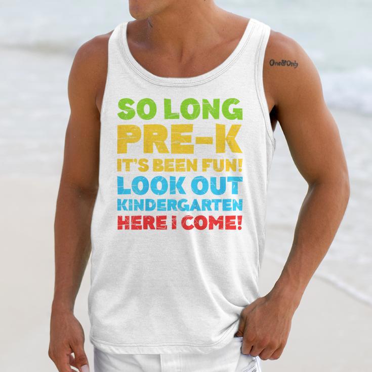 Kids So Long PRE-K It's Been Fun Shirt Boy Girl Graduation Unisex Tank Top