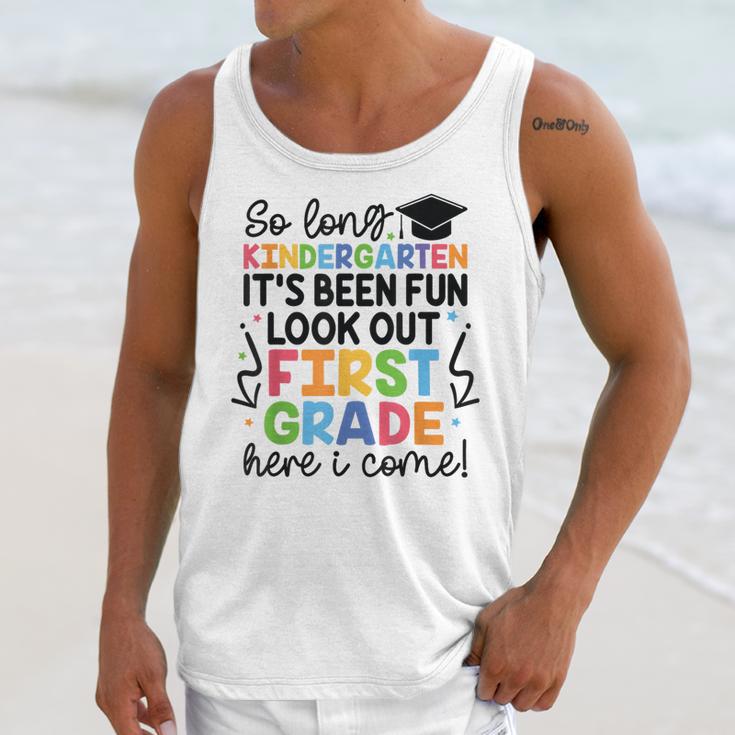Kindergarten Graduation Graduate 1st Grade Here I Come Kids Unisex Tank Top