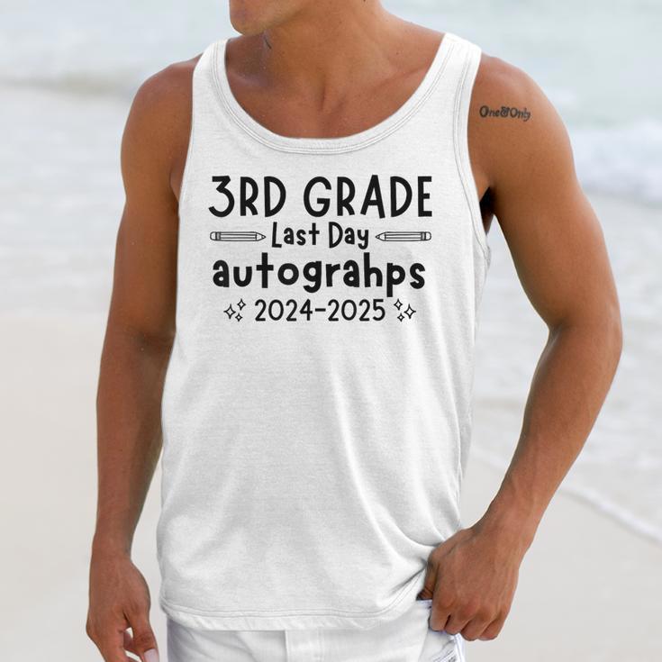 Last Day Of School 3rd Third Grade Sign My Shirt Graduation Unisex Tank Top