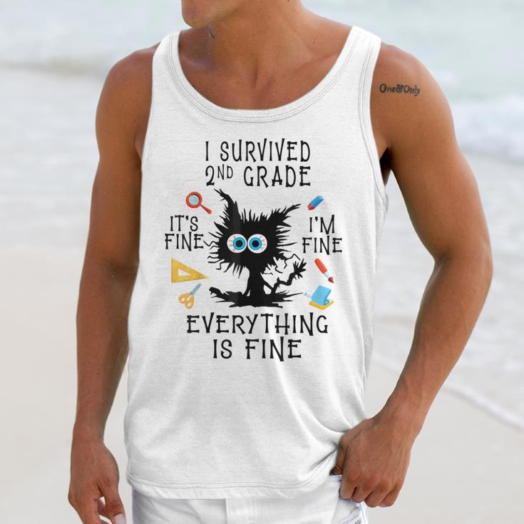 Last Day Of School Student Graduation I Survived 2nd Grade Unisex Tank Top