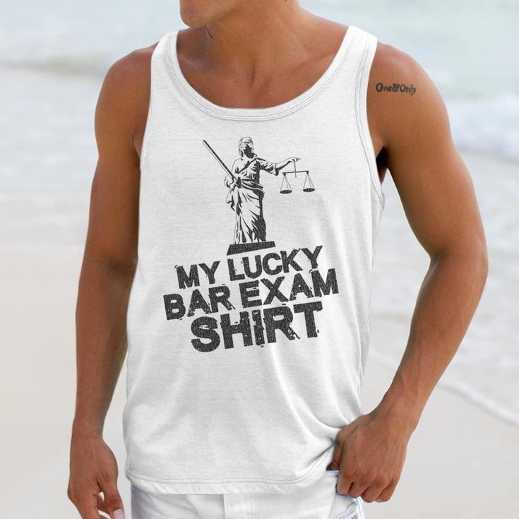 Law School Graduation My Lucky Bar Exam Shirt Lawyer Unisex Tank Top