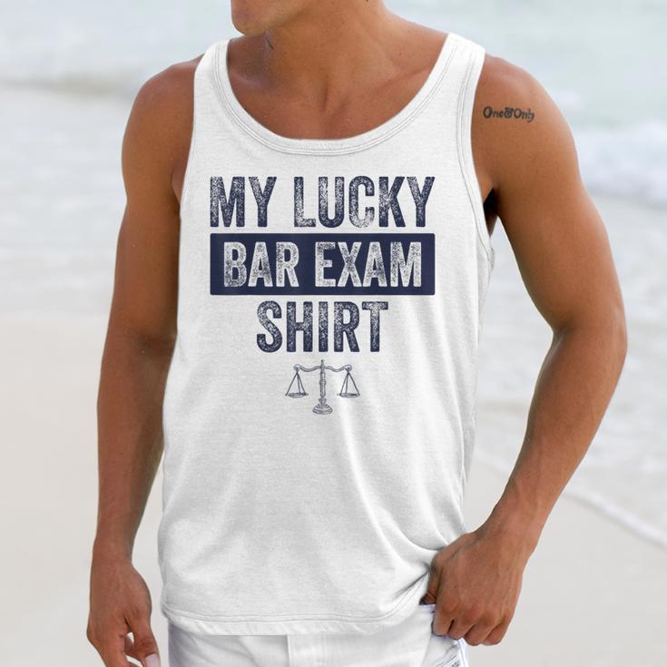 Law School Graduation Him Her Lucky Bar Exam Unisex Tank Top