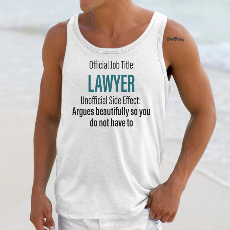 Lawyer Definition Quote Attorney Student Graduation Unisex Tank Top