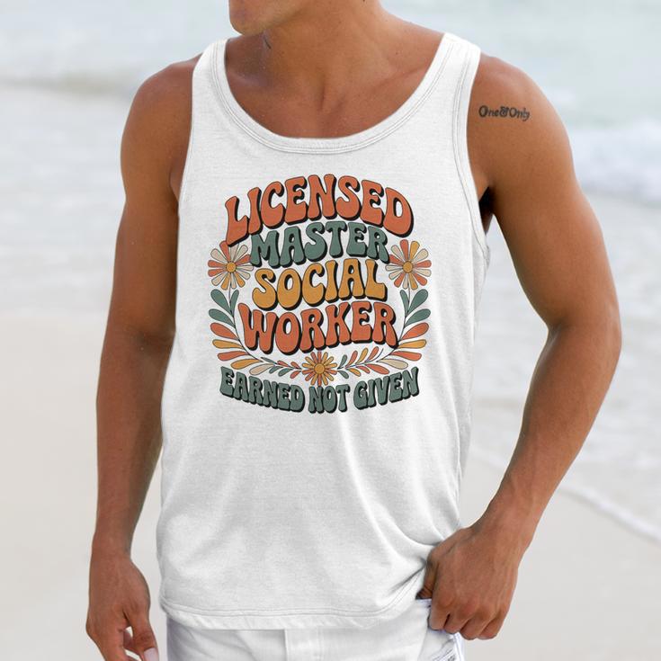 Licensed Social Worker Masters MSW LMSW Graduation 2026 Premium Tri-Blend Unisex Tank Top