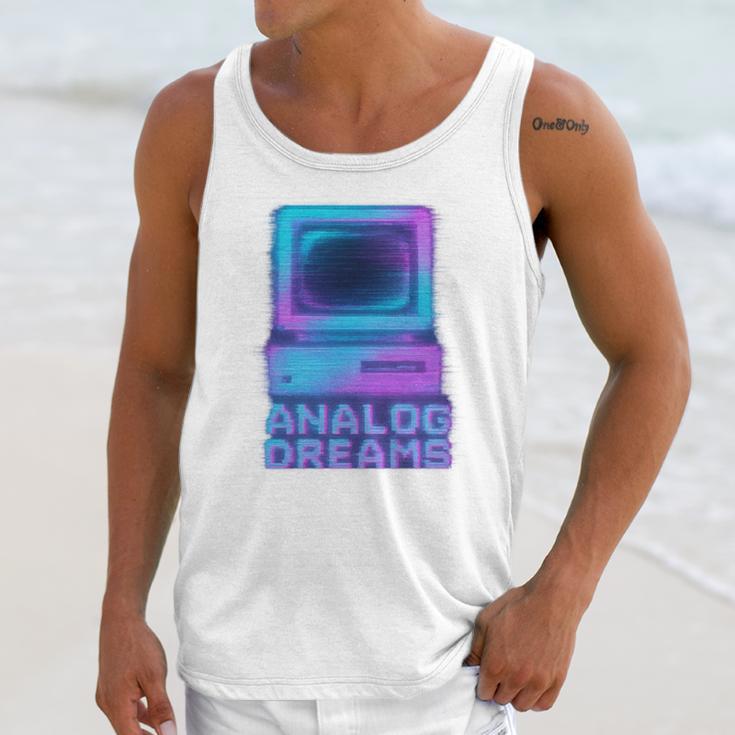 Lofi Reverie Analog Dreams Pixel 90s Desktop VHS Nostalgia Unisex Tank Top