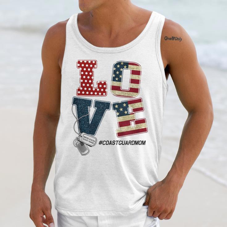 Love Coast Guard Mom Proud Coast Guard Graduation Mom Unisex Tank Top