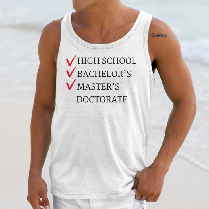Master's Degree Graduation Graduate Unisex Tank Top