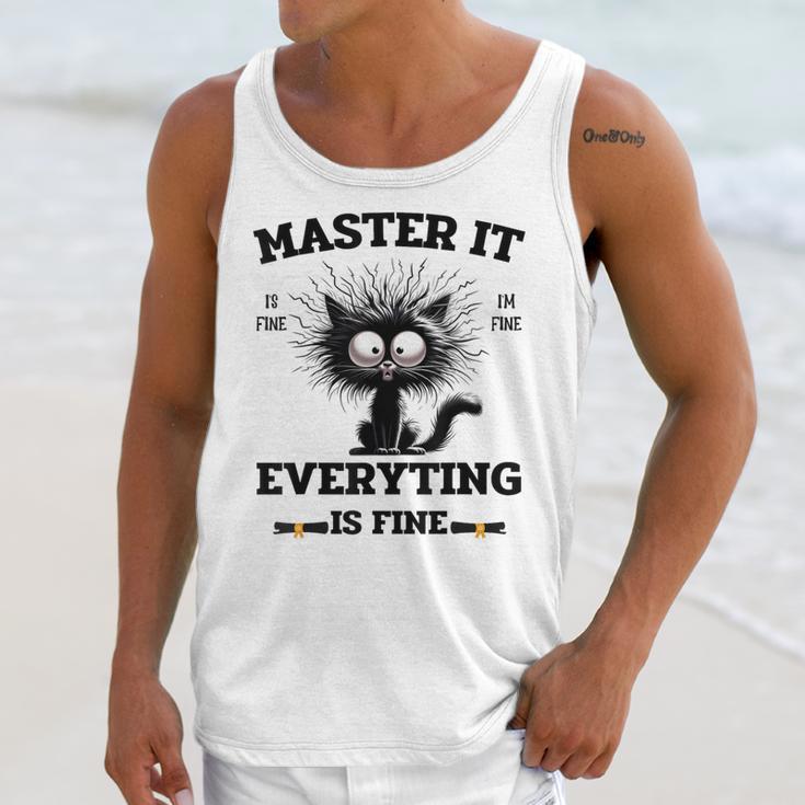 Masters Mastered It Graduate Master Degree Graduation Unisex Tank Top