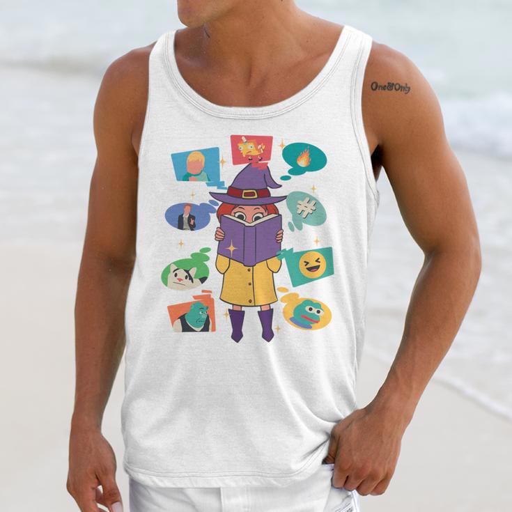 Meme Magic Introvert Anti People Social Media Meme Lovers Unisex Tank Top