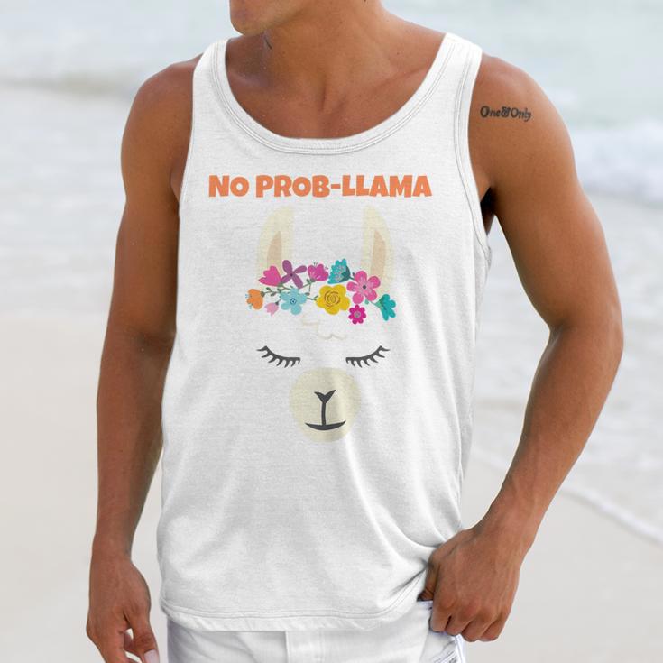 No Prob Llama Birthday Graduation Women Kids Girls Unisex Tank Top