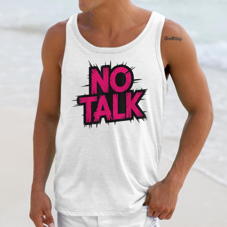 No Small Talk Zone – Introvert Quote Unisex Tank Top No Small Talk Zone – Introvert Quote Unisex Tank Top