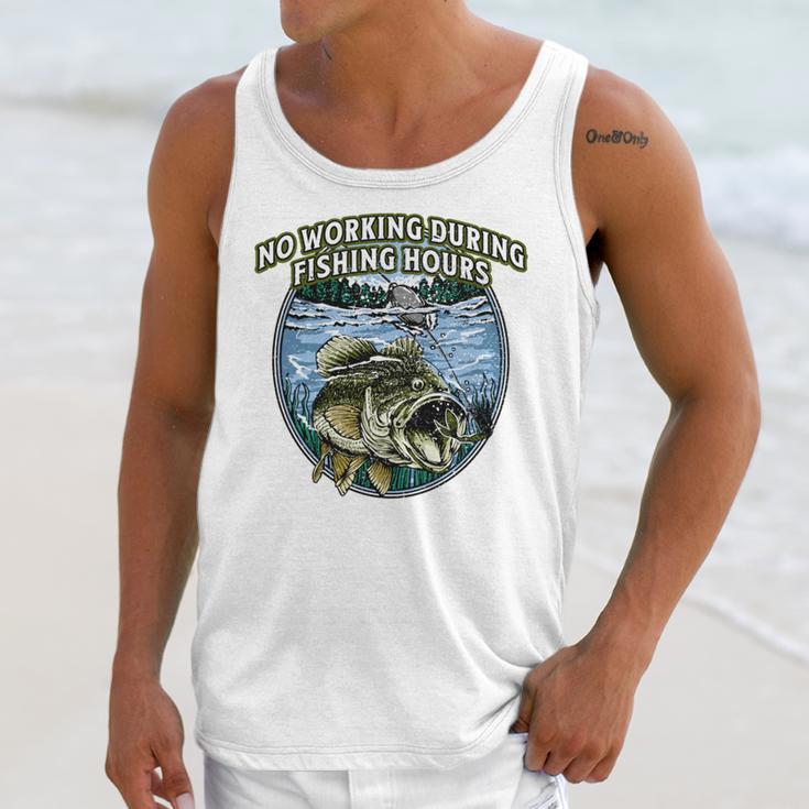 No Working Fishing Hours Introvert Lifestyle Antisocial Unisex Tank Top No Working Fishing Hours Introvert Lifestyle Antisocial Unisex Tank Top