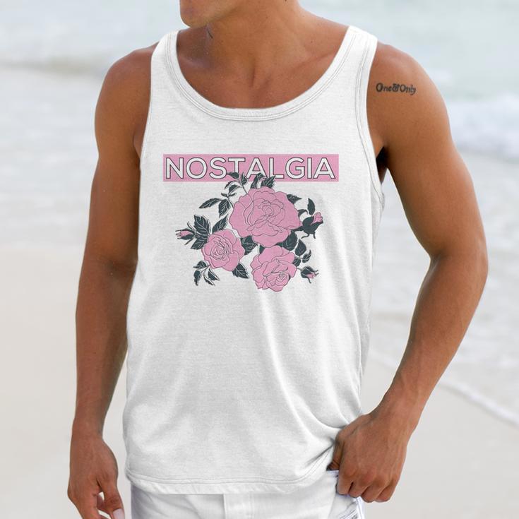 Nostalgia 80s 90s Retro Style Graphics Rose Pink Flower Unisex Tank Top Nostalgia 80s 90s Retro Style Graphics Rose Pink Flower Unisex Tank Top
