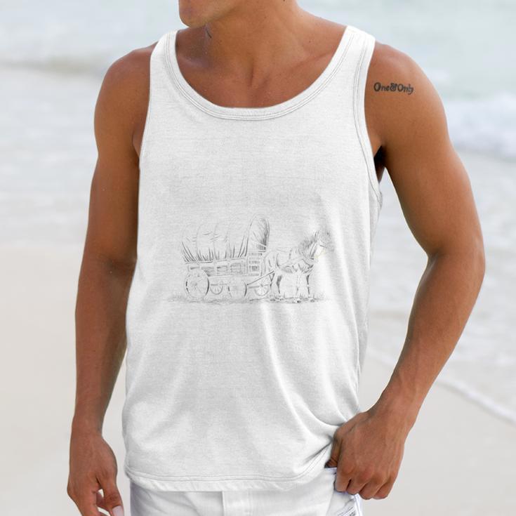 Nostalgic Wagon Jest Please Be Patient I'm From The 1900s Unisex Tank Top