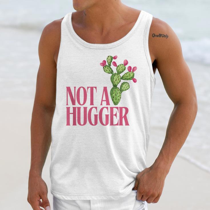 Not a Hugger Sarcastic Introvert Cactus Theme Women Unisex Tank Top Not a Hugger Sarcastic Introvert Cactus Theme Women Unisex Tank Top