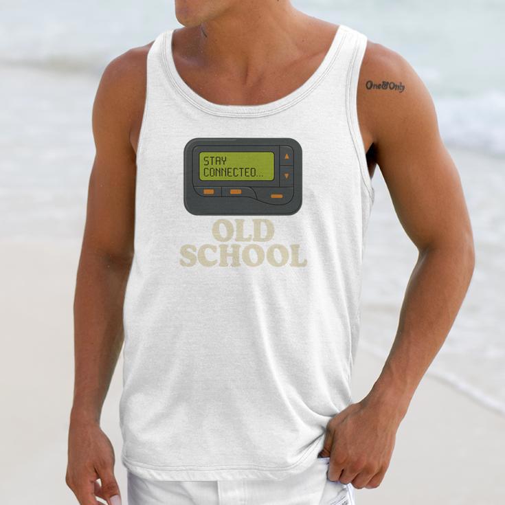 Old School 90s Pager Retro Nostalgia Vintage Tech Gen Unisex Tank Top